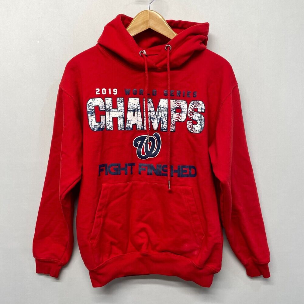 Washington Nationals 2019 World Series Champs Hoodie Medium B366 -28